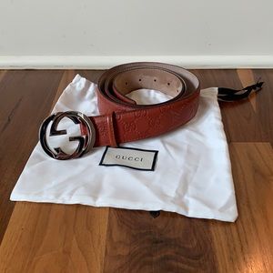 Gucci Interlocking G guccissima leather belt